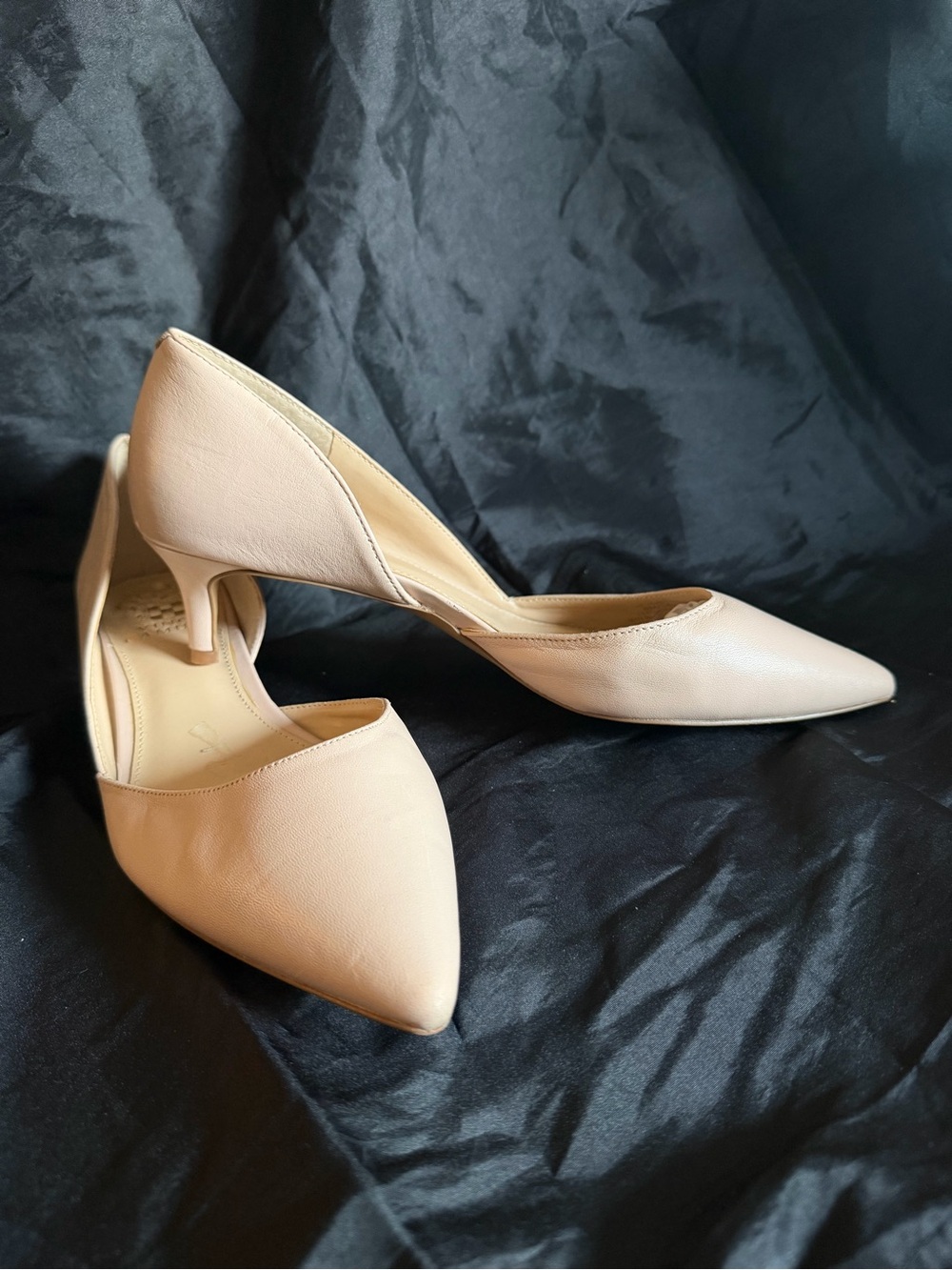 Vince Camuto Blush Pointed D'Orsay Kitten Heels